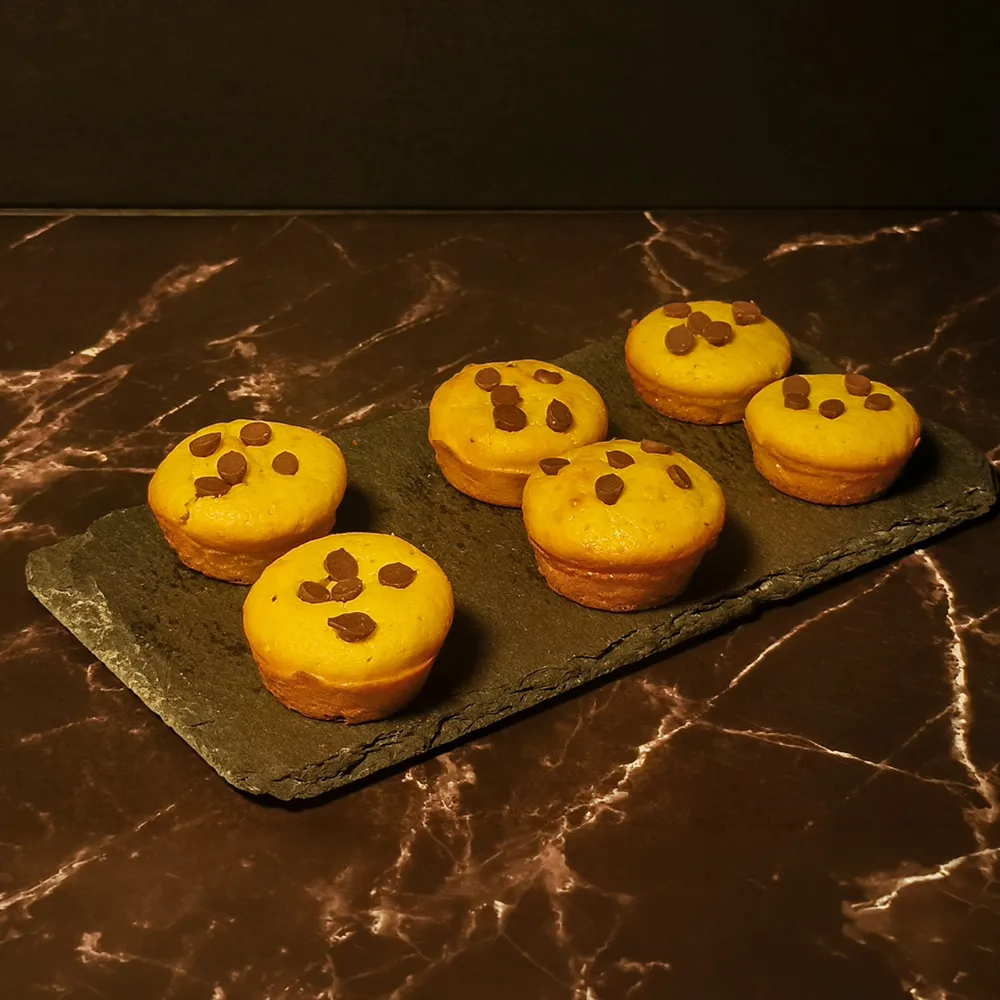 Muffinsnack de chips de chocolate